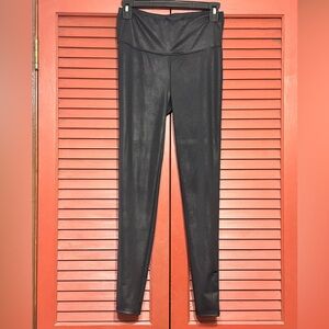 Seven7 Black Faux Leather Leggings
